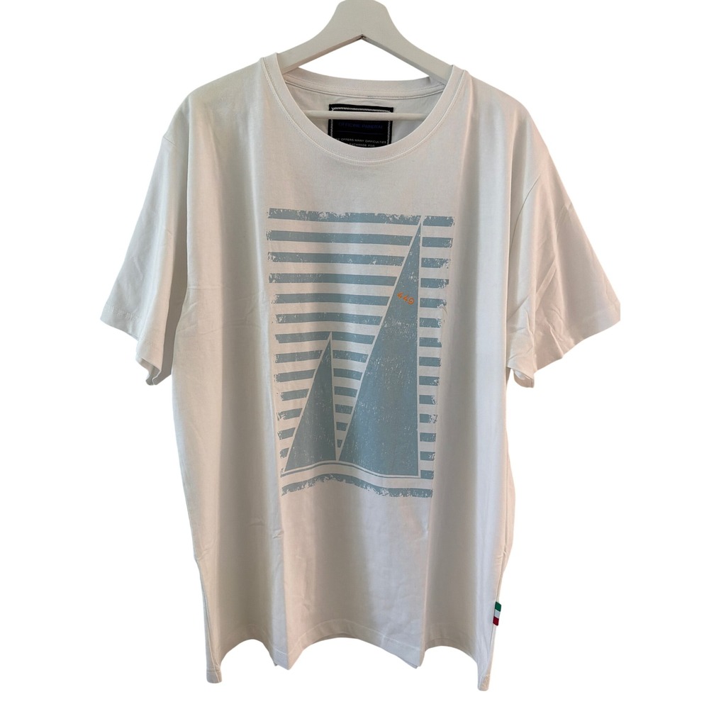 Officine Panerai Classic‎ Yachts Challenge White Graphic T-Shirt Mens XXL Cotton